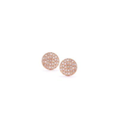 Lauren Joy Large Stud Earrings in Rose Gold