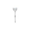 Three Stone Collection â Radiant cut Diamond with Trillion cut Side Stones Engagement Ring - Image 4