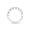 1.07 Carats Oval-cut and 1.53 Carats Emerald-cut Bypass Ring in White Gold - Image 4