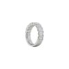 Emerald cut Diamond Half Way Eternity Band in Platinum - Image 6