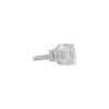 Three-Stone Collection â 6.49 Carat Asscher cut with 1.20 Carat Trapezoid Side Stones in Platinum - Image 3