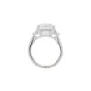 Three-Stone Collection â 6.49 Carat Asscher cut with 1.20 Carat Trapezoid Side Stones in Platinum - Image 6