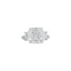 Three-Stone Collection â 6.49 Carat Asscher cut with 1.20 Carat Trapezoid Side Stones in Platinum - Image 2