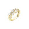1.51 Carats Round and Pear-shape Diamond Ring in Yellow Gold - Image 5