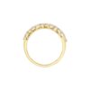 1.51 Carats Round and Pear-shape Diamond Ring in Yellow Gold - Image 3
