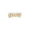 1.51 Carats Round and Pear-shape Diamond Ring in Yellow Gold - Image 2