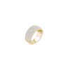2.05 Carats PavÃ© Multi-Row Wide Diamond Ring in Yellow Gold - Image 3