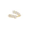 0.96 Carat Emerald-cut Diamond Crossover Ring in Yellow Gold - Image 2