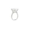 Pear shaped Diamond Solitaire Ring in Platinum - Image 3