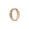 Alternating 0.35 Carat Ruby and 0.28 Carat Diamond Beaded Ring in Yellow Gold - Image 4