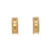 Alternating 0.30 Carat Ruby and 0.28 Carat Diamond Beaded Huggies in Yellow Gold - Image 3