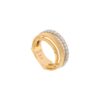 Masai Four Strand Coil Ring with Diamond PavÃ© in Yellow Gold - Image 3