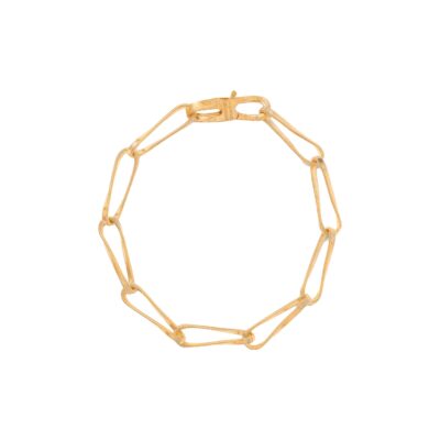 Marrakech Onde Twisted Coil Link Bracelet in Yellow Gold