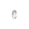 Emerald cut and Brilliant cut Halo Wedding Ring in Platinum - Image 5
