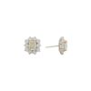 2.98 Carat Fancy Yellow Radiant Cut Diamond Halo Stud in Platinum and Yellow Gold - Image 3