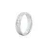 0.45 Carat Channel set Comfort Fit Satin Finish Men's Wedding Ring in White Gold - Size 10 - Image 3