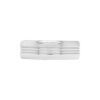 Three Row Line Men's Comfort Fit Wedding Band in Platinum - 7mm - Size 10 - Image 2