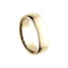European Comfort Fit Wedding Band In Yellow Gold (6.5mm) - Image 3