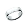 European Comfort Fit Wedding Band In Platinum (7.5mm) - Image 3