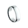 European Comfort Fit Wedding Band In Platinum (7.5mm) - Image 4