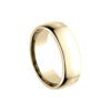 European Comfort Fit Wedding Band In Yellow Gold (7.5mm) - Image 4