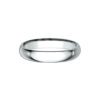 Light Comfort Fit Wedding Band In White Gold (3mm) - Image 2