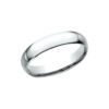 Light Comfort Fit Wedding Band In Platinum (4mm) - Image 3