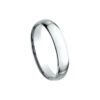 Light Comfort Fit Wedding Band In Platinum (4mm) - Image 4