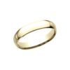 Light Comfort Fit Wedding Band In Yellow Gold (4mm) - Image 3