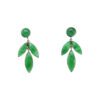 Marquise Jadeite Dangle Earring in White Gold - Image 2
