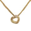 0.25 Carat Diamond Heart Pendant Necklace in Yellow Gold - Image 2