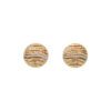 Elefantino 0.10 Carat Diamond Button Earring in Yellow Gold - Image 2