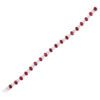 20.95 Carat Oval cut Ruby with 5.12 Carat Alternating Diamond Bracelet in White Gold - Image 2
