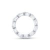 Pear shaped Diamond Eternity Band in Platinum - Image 4