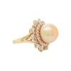 3.00 Carat Mixed Cut Diamond Halo with 14mm Golden South Sea Pearl in Yellow Gold - Image 5