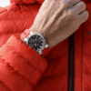 Aquis Date Relief Grey Dial 43.5mm on Red Rubber Strap - Image 7