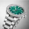 Aquis Date Oris X Bracenet Green Dial 43.5mm in Stainless Steel - Image 4