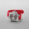 Aquis Date Relief Grey Dial 43.5mm on Red Rubber Strap - Image 5