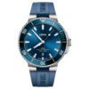 Aquis Date Blue Dial 43.5mm on Rubber Strap - Image 2