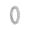 Alternating 2.13 Carat Oval and Round Diamond Eternity Band in Platinum - Image 4