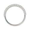 0.31 Carat Round Brilliant Cut Diamond Half Way Band in Platinum - Image 4