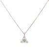 0.65 Carat Trillion cut Diamond Pendant Necklace in White Gold - Image 2
