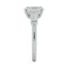 Three-Stone Collection â 1.71 Carat Oval cut with 0.32 Carat Tapered Baguettes in Platinum - Image 3