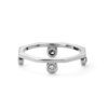 Chicago Classic 0.05 Carat Diamond Petite Stackable Ring in White Gold - Image 2