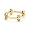 Chicago Classic 0.40 Carat Peridot Double Stacking Ring in Yellow Gold - Image 2