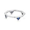 Chicago Classic 0.19 Carat Sapphire Trillion Stacking Ring in White Gold - Image 2