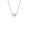 0.44 Carat Rose cut Marquise Diamond Bezel Pendant in White Gold - Image 2