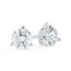 4.01 Carat Princess Cut Diamond Stud Earrings in White Gold - Image 2
