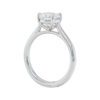 1.67 Carat Round Brilliant cut Cathedral Set Solitaire Diamond Engagement in Platinum - Image 3