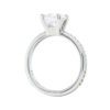 PavÃ© Collection â 1.51 Carat Round Brilliant Diamond Engagement Ring in Platinum - Image 4